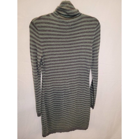 Peruvian Connection 100% Pima Cotton Striped Turtleneck Dress Size Small - Picture 5 of 6